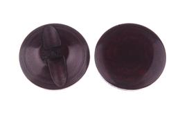 Button 23mm brown plastic