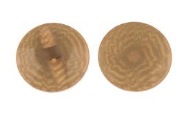 Button 23mm ocher plastic