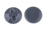 Button 23mm gray plastic