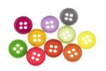 Button 10 mm plastic