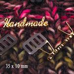 HAND MADE metal mark 35x10mm