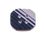 Button 13.5mm white strips  plastic