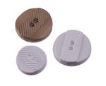 Button 22mm with plastic stripe