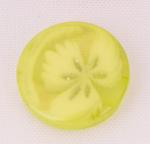 Button 14 mm transparent with a flower
