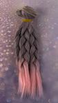 Hair for dolls in a braid 15 cm