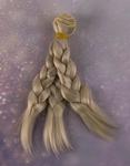 Hair for dolls in a braid 15 cm