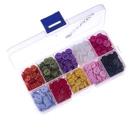 Button 9 mm MIX set 750pcs