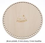 Bottom plywood circle 25cm/6mm