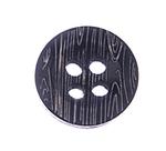 Button 13 mm wooden black with stripes