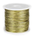Flat lurex cord gold 1.1mm/30m