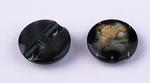 Button 20mm black with pearl plastic