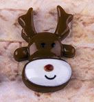 Application reindeer head 24x17mm