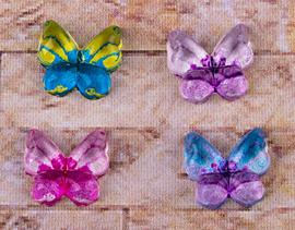 Stick-on stone butterfly 10mm