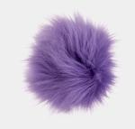 Fake 10 cm fur pom-poms with loop