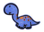 Large dinosaur iron-on patch  11,5x4,5cm
