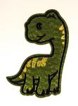 Large dinosaur iron-on patch 9x6cm