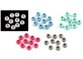 Plastic bead 10x12mm matte