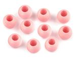 Plastic bead 10x12mm matte