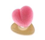 Little nose plush  heart pink 12mm