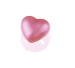 Little nose shiny pink heart 10mm
