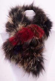 Fox fur scarf 90 cm