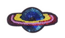 Patch Saturn with sequins 45x90mm