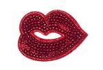 Patch sequin lips 50x40mm