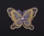 Application butterfly with pearl 60x44mm