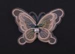 Application butterfly with pearl 60x44mm