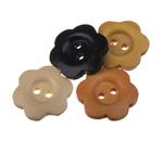 Button 20 mm wooden flower