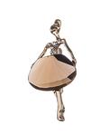 Ballerina brooch 45x25mm