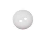 Button 18mm white plastic