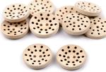 Button 25 mm wooden for embroidery