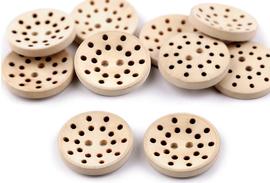 Button 25 mm wooden for embroidery