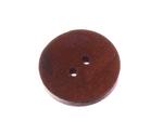 Button 20 mm wooden shiny