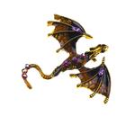 Dragon brooch 70x60mm