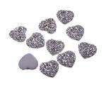 Stick-on stone heart 3D 12 mm/10pcs