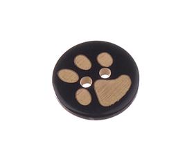 Button 15 mm paw wooden