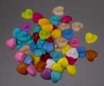 Button 14 mm heart MIX