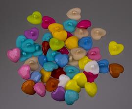 Button 14 mm heart MIX