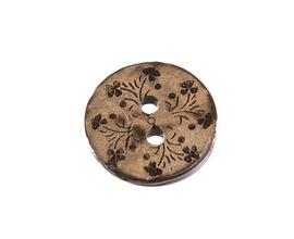 Coconut button 15 mm FLOWER