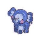 Patch blue elephant 55x55mm