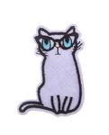 Patch cat with glasses 60x30mm