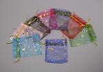 Organza bag stars 70x90 mm