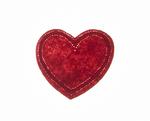 Heart patch 32x34mm