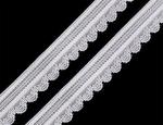 Elastic lace white 25mm