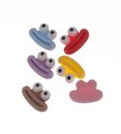 Adhesive lips and eyes 25x15mm application