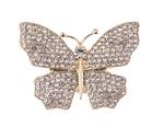 Butterfly brooch gold 40x30mm