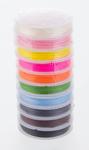 Bracelet knitting cords mix of 10 colors