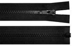 Teeth Zipper black  5mm/65cm